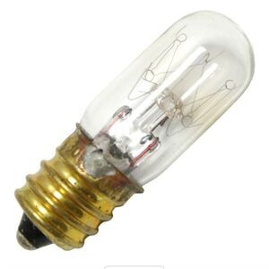 Bulbrite Incandescent 6w 130v T4 Candelabra Screw E12 Base Clear Tubular 10 pk